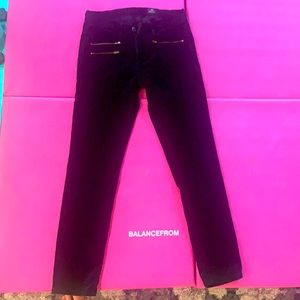 Skinny Black Corduroy Pants